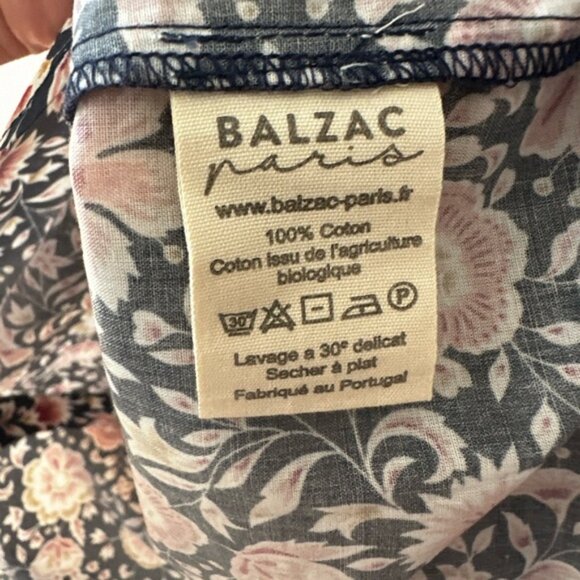 Balzac Paris Floral Blouse with Lace Trim - Picture 6 of 7